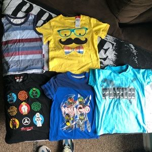 5 piece T-Shirts and tank top. Size 5T boys.